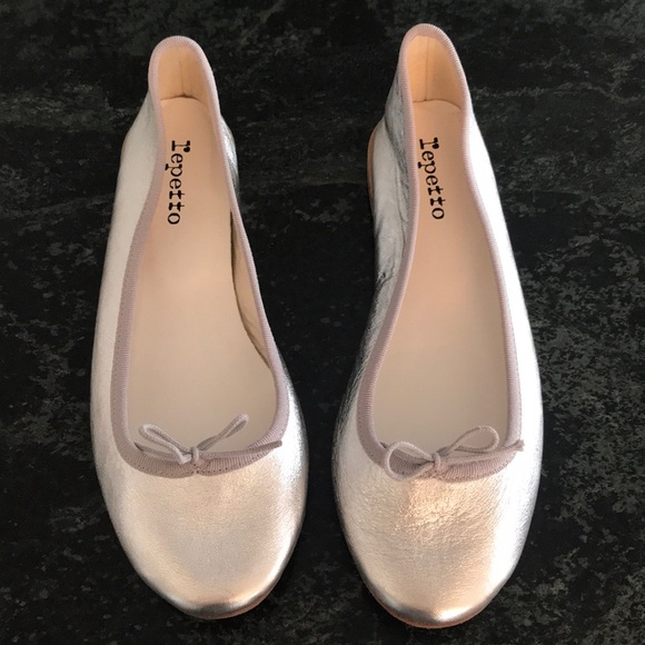 Repetto Shoes - Metallic silver ballet flats